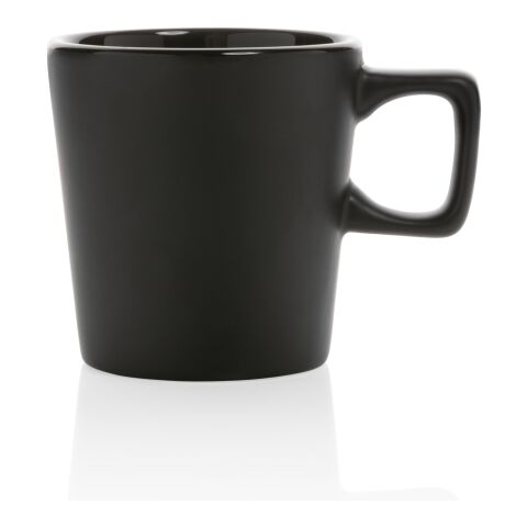 Moderne Keramik Kaffeetasse schwarz-schwarz | ohne Werbeanbringung | Nicht verfügbar | Nicht verfügbar