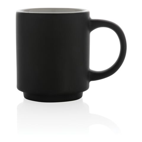 Stapelbare Keramiktasse, 180ml schwarz | ohne Werbeanbringung | Nicht verfügbar | Nicht verfügbar