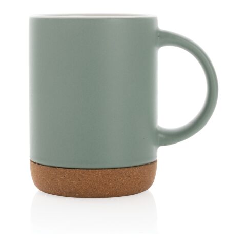 Keramikbecher mit Korkboden, 280ml grün | ohne Werbeanbringung | Nicht verfügbar | Nicht verfügbar