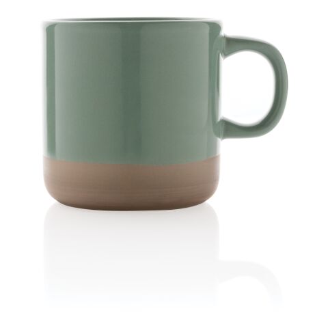 Becher aus glasiertem Keramik, 360ml grün | ohne Werbeanbringung | Nicht verfügbar | Nicht verfügbar
