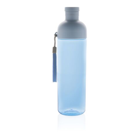 Impact auslaufsichere Wasserflasche aus RCS recyc. PET 600ml blau | ohne Werbeanbringung | Nicht verfügbar | Nicht verfügbar