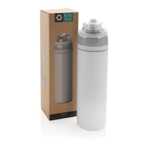 Omni Sip verschließbare Flasche aus RCS-reSteel, 700ml weiß | ohne Werbeanbringung | Nicht verfügbar | Nicht verfügbar