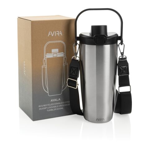 Avira Ayala Crossbody Duosip Becher aus RCS rec. Stahl silber | ohne Werbeanbringung | Nicht verfügbar | Nicht verfügbar