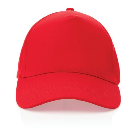 Impact 5 Panel Kappe aus 190gr rCotton mit AWARE™ Tracer rot | ohne Werbeanbringung | Nicht verfügbar | Nicht verfügbar | Nicht verfügbar