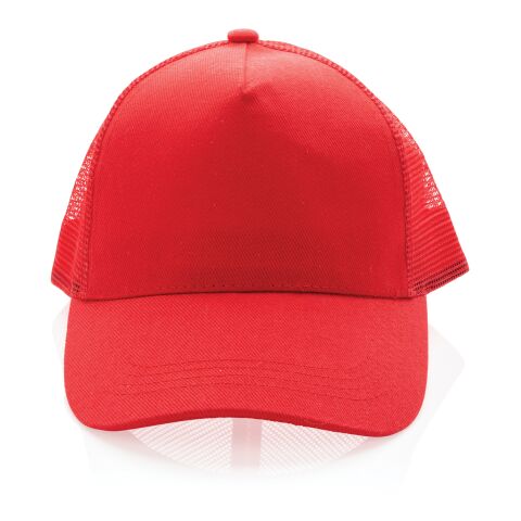 Impact AWARE™ 190gr Brushed rCotton 5 Panel Trucker-Cap rot | ohne Werbeanbringung | Nicht verfügbar | Nicht verfügbar | Nicht verfügbar