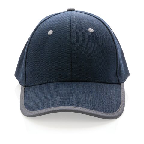 Impact AWARE™ 280gr Brushed rCotton 6 Panel Kontrast-Cap marineblau | ohne Werbeanbringung | Nicht verfügbar | Nicht verfügbar | Nicht verfügbar