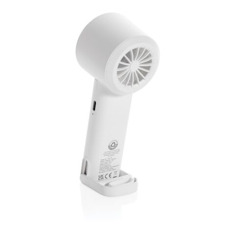 Twist wiederaufladbarer tragbarer Ventilator aus RCS rABS weiß