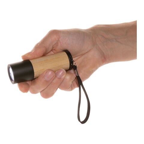 Bambus- und RCS-Recyclingplastiktaschenlampe braun | ohne Werbeanbringung | Nicht verfügbar | Nicht verfügbar