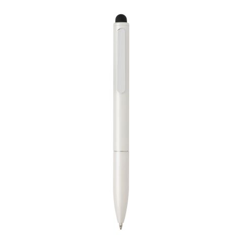 Kymi Stift mit Stylus aus RCS recyceltem Aluminum weiß | ohne Werbeanbringung | Nicht verfügbar | Nicht verfügbar