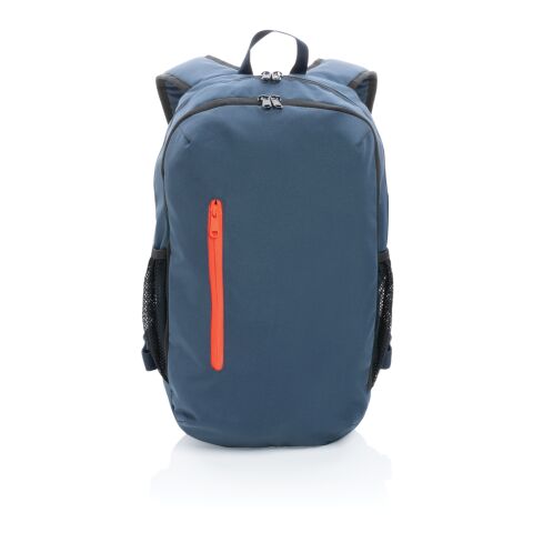 Impact AWARE™ 300D RPET Casual Rucksack marineblau-rosa | ohne Werbeanbringung | Nicht verfügbar | Nicht verfügbar | Nicht verfügbar