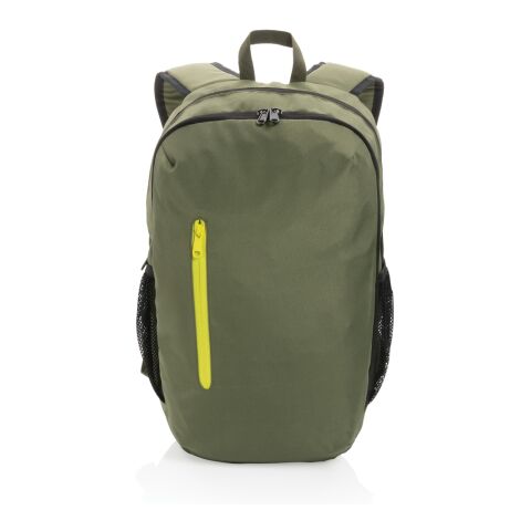 Impact AWARE™ 300D RPET Casual Rucksack grün-limone | ohne Werbeanbringung | Nicht verfügbar | Nicht verfügbar | Nicht verfügbar
