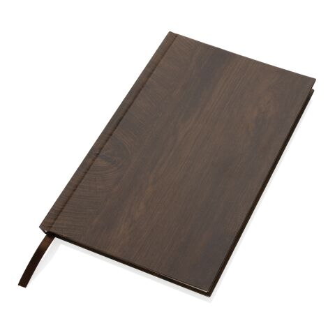 Kavana A5 Notizbuch mit Holz-Print dunkelbraun | ohne Werbeanbringung | Nicht verfügbar | Nicht verfügbar