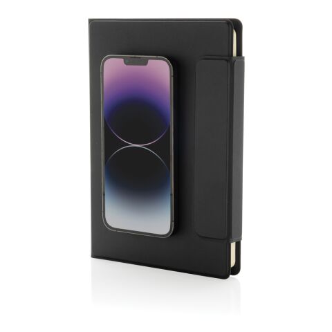 Stuart Magnet-Portfolio A5 aus RCS-zertifiziertem rPU schwarz | ohne Werbeanbringung | Nicht verfügbar | Nicht verfügbar