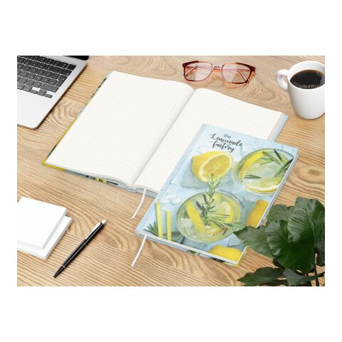 Notizbuch Note-Book RECYCLING Ecken spitz Papier-Hardcover individuell bedruckt DIN A4 | ohne Werbeanbringung | recyceltes Naturpapier | Punktraster