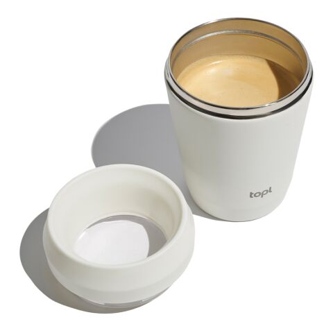 Topl-Trinkbecher aus rec. Stahl mit 360-Grad-Deckel 236ml braun | ohne Werbeanbringung | Nicht verfügbar | Nicht verfügbar