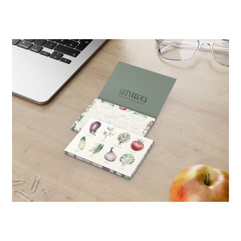 Haftnotizblock Cover Karton RECYCLING Format mittel Naturkarton-Umschlag 100 × 72 mm | ohne Werbeanbringung | ohne Werbeanbringung | ohne Werbeanbringung