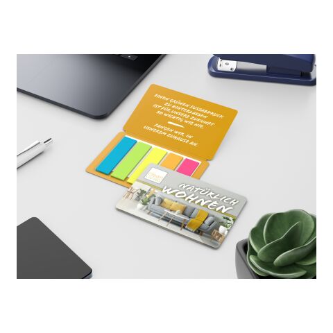 Haftmarker-Set Multi-Card RECYCLING Umschlag mikroperforiert 85 × 55 mm | ohne Werbeanbringung | ohne Werbeanbringung