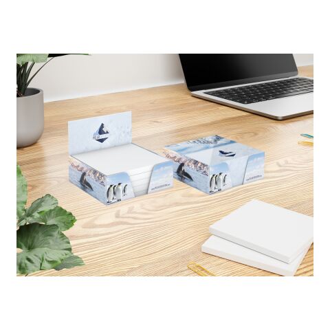 Haftnotiz-Box Pop-Up-Box Haftnotizblöcke weiß Karton-Box individuell bedruckt 72 × 72 mm | Nicht verfügbar | ohne Werbeanbringung | 250.0 | weiß