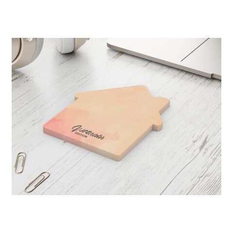 Haftnotizblock Form 100 × 72 mm formgestanzt 80 × 66 mm | ohne Werbeanbringung | 50.0 | Haus