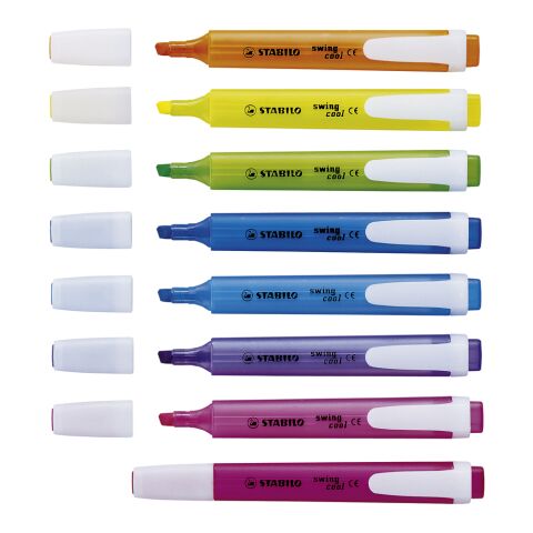 STABILO swing cool 2er-Set Leuchtmarkierer 3-farbiger Siebdruck