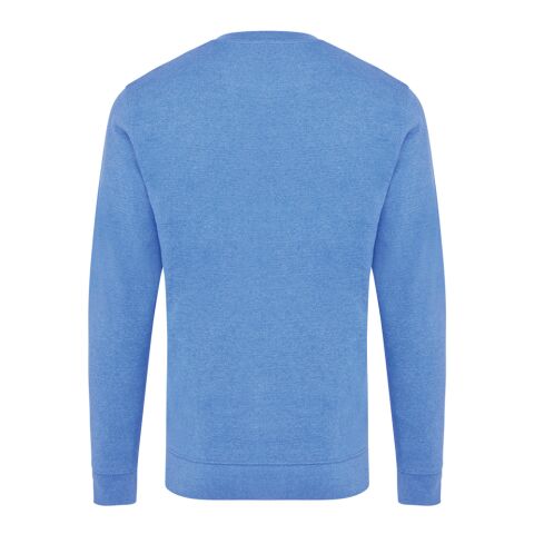 Iqoniq Denali ungefärbt. Rundhals-Sweater aus recycelter BW blau meliert | XXL | ohne Werbeanbringung | Nicht verfügbar | Nicht verfügbar | Nicht verfügbar