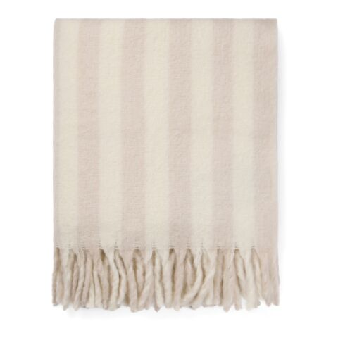 VINGA Lioro Decke aus GRS Wollmischung beige