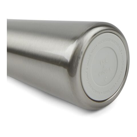 VINGA Erie 450ml Vakuumflasche aus RCS recyceltem Stahl silber | ohne Werbeanbringung | Nicht verfügbar | Nicht verfügbar