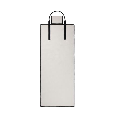 VINGA Volonne AWARE™ Strandmatte aus recyceltem Canvas off white-schwarz | ohne Werbeanbringung | Nicht verfügbar | Nicht verfügbar | Nicht verfügbar