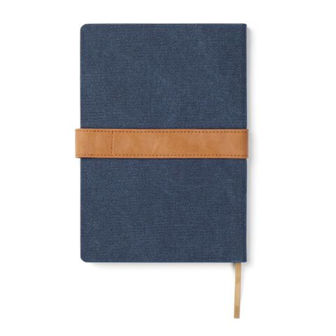 VINGA Bosler Notizbuch aus RCS recyceltem Canvas navy blau
