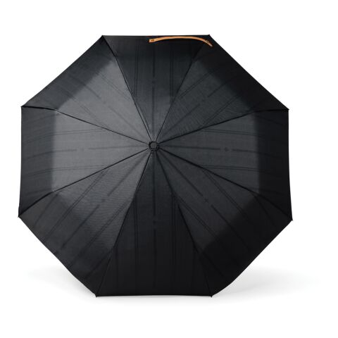 VINGA Bosler AWARE™ 21&quot; faltbarer Schirm aus recyceltem PET schwarz | ohne Werbeanbringung | Nicht verfügbar | Nicht verfügbar