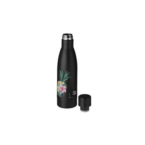 *Spring-Design* Vasa Flasche Schwarz | Ananas | Digitaldruck