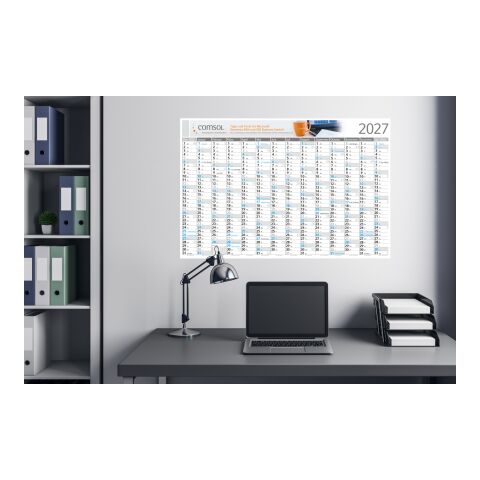 Wandplaner Horizont EXPRESS 1.020 × 680 mm Dez. Vorjahr – Jan. Folgejahr Weiß | 1.020 × 680 mm | ohne Werbeanbringung