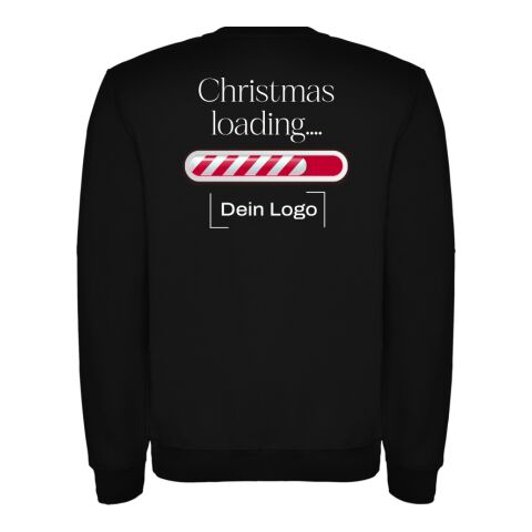 *Christmas* Sweatshirt Schwarz | Christmas Loading | XL | 4C DTF Transfer