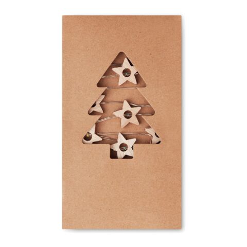 Lichterstrang mit 20 LEDs holzfarben | ohne Werbeanbringung | Nicht verfügbar | Nicht verfügbar | Nicht verfügbar