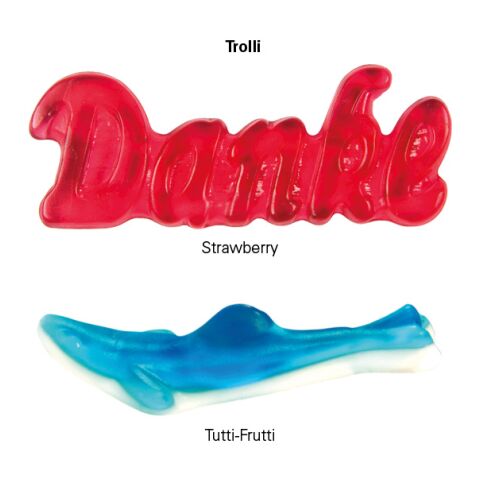 Fruchtgummi 1er Hai weiß | ohne Werbeanbringung | Kompostierbare Folie