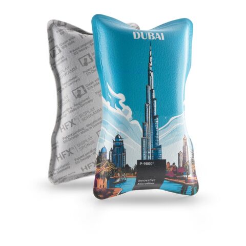 HFX®-Displayschwamm Color, All-Inclusive-Paket 4C-Digitaldruck | Standard-Banderole