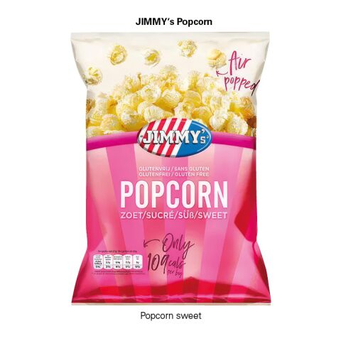 Klappschachtel JIMMY&#039;s Popcorn weiß | ohne Werbeanbringung | JIMMY&#039;s Popcorn Sweet