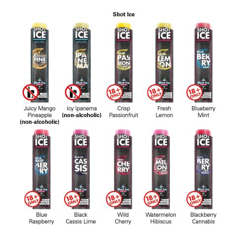 Long Box Shot Ice 1er ohne Werbeanbringung | Blue Raspberry