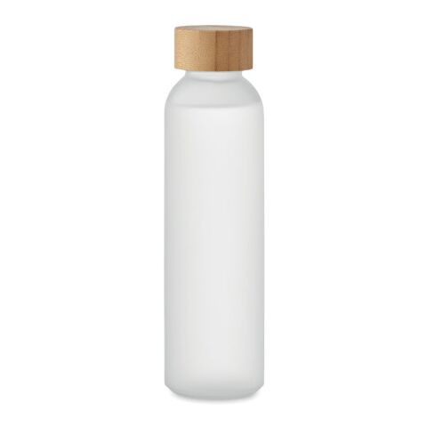Glasflasche 500 ml gefrostet transparent weiß | ohne Werbeanbringung | Nicht verfügbar | Nicht verfügbar | Nicht verfügbar