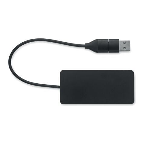3 Port USB Hub schwarz | ohne Werbeanbringung | Nicht verfügbar | Nicht verfügbar