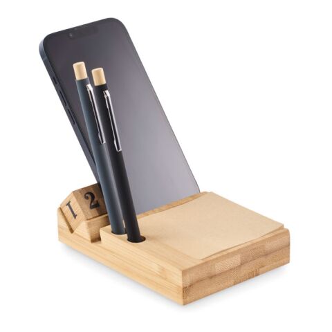 Tischkalender Bambus holzfarben | ohne Werbeanbringung | Nicht verfügbar | Nicht verfügbar