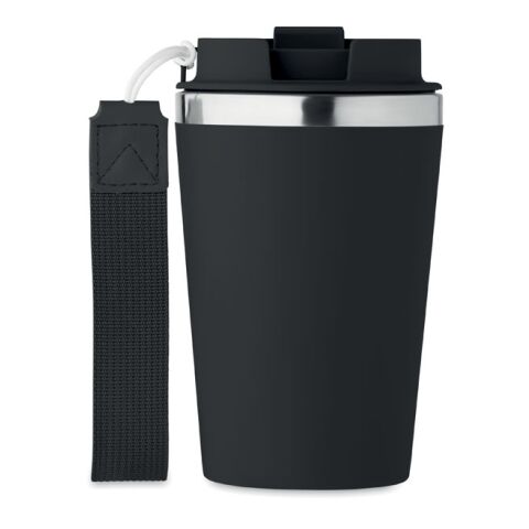 Doppelwandiger Trinkbecher 350 ml schwarz | ohne Werbeanbringung | Nicht verfügbar | Nicht verfügbar | Nicht verfügbar