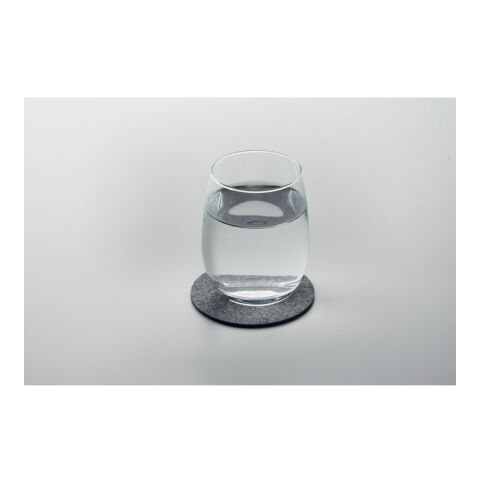 Runder Untersetzer RPET dunkelgrau | ohne Werbeanbringung | Nicht verfügbar | Nicht verfügbar | Nicht verfügbar