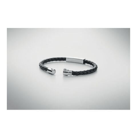 Geflochtenes Armband 18 cm schwarz | ohne Werbeanbringung | Nicht verfügbar | Nicht verfügbar