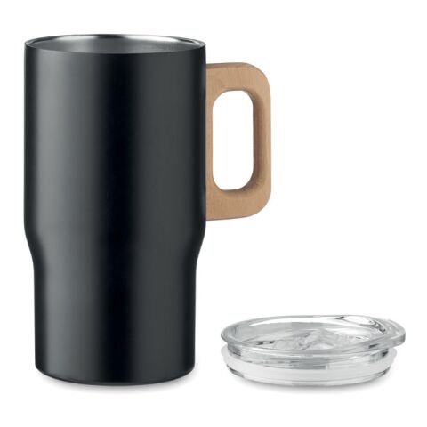 Doppelwandiger Becher 350ml schwarz | ohne Werbeanbringung | Nicht verfügbar | Nicht verfügbar | Nicht verfügbar
