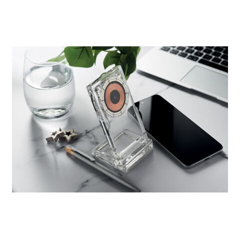 Kabellose Ladestation 15W transparent | ohne Werbeanbringung | Nicht verfügbar | Nicht verfügbar | Nicht verfügbar