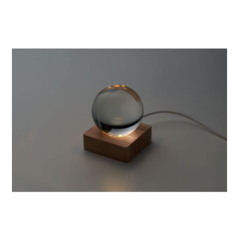 LED-Glaskugel holzfarben | ohne Werbeanbringung | Nicht verfügbar | Nicht verfügbar