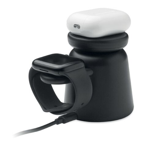 3in1 kabellose Ladestation 15W schwarz | ohne Werbeanbringung | Nicht verfügbar | Nicht verfügbar | Nicht verfügbar