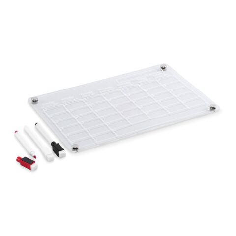 Magnetischer Monatsplaner transparent | ohne Werbeanbringung | Nicht verfügbar | Nicht verfügbar | Nicht verfügbar