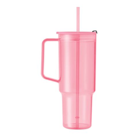 Trinkbecher RPET 1200ml transparent pink | ohne Werbeanbringung | Nicht verfügbar | Nicht verfügbar
